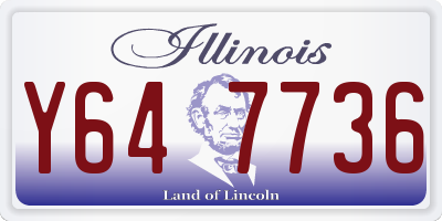 IL license plate Y647736