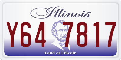 IL license plate Y647817