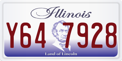 IL license plate Y647928