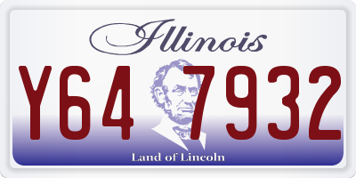 IL license plate Y647932