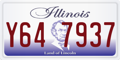 IL license plate Y647937