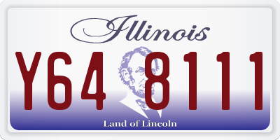 IL license plate Y648111