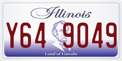 IL license plate Y649049