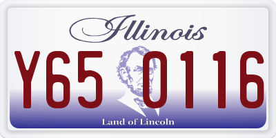 IL license plate Y650116