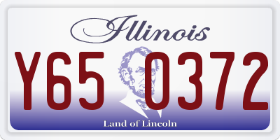 IL license plate Y650372