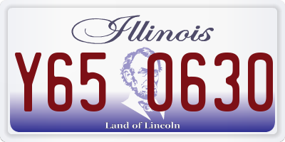 IL license plate Y650630