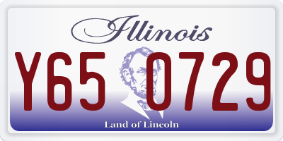 IL license plate Y650729