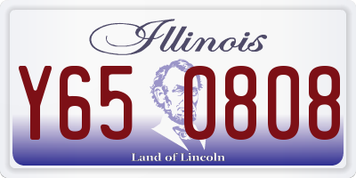IL license plate Y650808