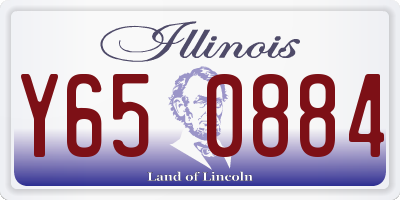 IL license plate Y650884