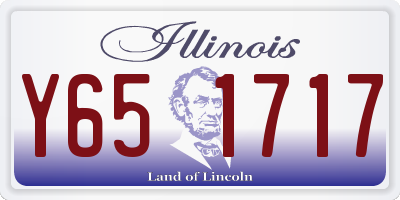 IL license plate Y651717