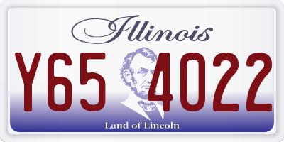 IL license plate Y654022