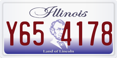 IL license plate Y654178