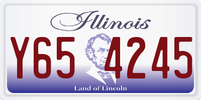 IL license plate Y654245
