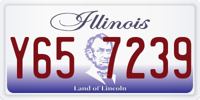 IL license plate Y657239
