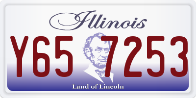 IL license plate Y657253