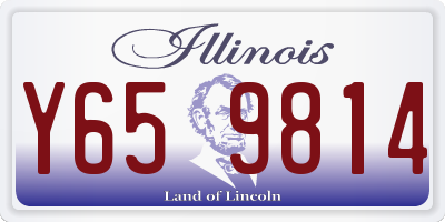 IL license plate Y659814