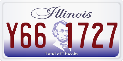 IL license plate Y661727