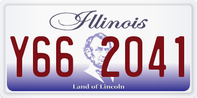 IL license plate Y662041