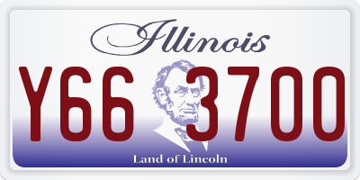IL license plate Y663700