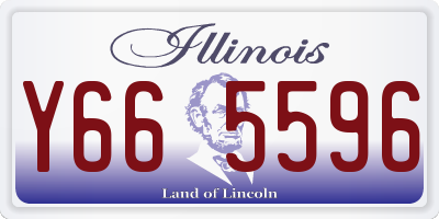 IL license plate Y665596
