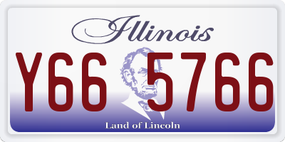 IL license plate Y665766