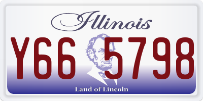 IL license plate Y665798