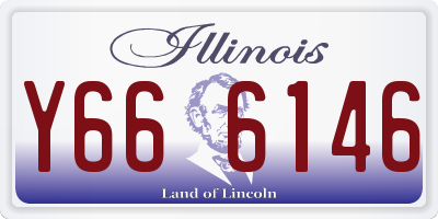 IL license plate Y666146