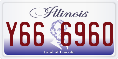 IL license plate Y666960