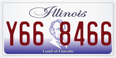 IL license plate Y668466
