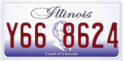 IL license plate Y668624