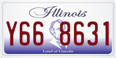 IL license plate Y668631