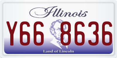 IL license plate Y668636