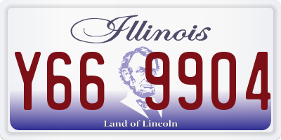 IL license plate Y669904