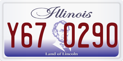 IL license plate Y670290