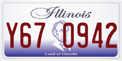 IL license plate Y670942