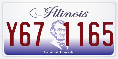 IL license plate Y671165