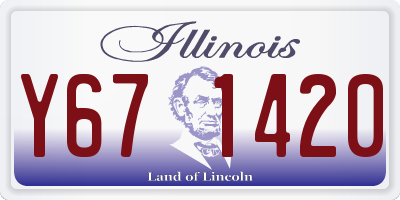 IL license plate Y671420