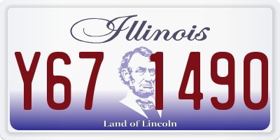 IL license plate Y671490