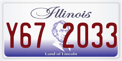 IL license plate Y672033