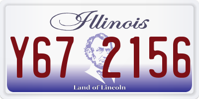 IL license plate Y672156