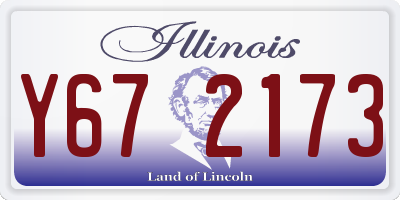 IL license plate Y672173