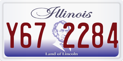 IL license plate Y672284