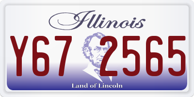 IL license plate Y672565