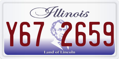 IL license plate Y672659