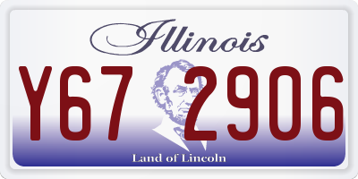 IL license plate Y672906