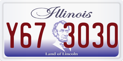 IL license plate Y673030