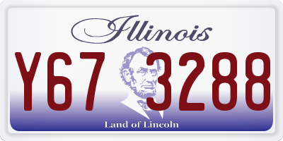IL license plate Y673288