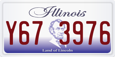 IL license plate Y673976