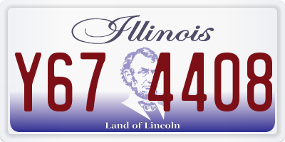 IL license plate Y674408