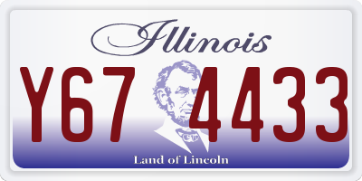 IL license plate Y674433